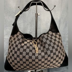 Gucci vintage Jackie O. Hobo bag (leather /canvas monogram)